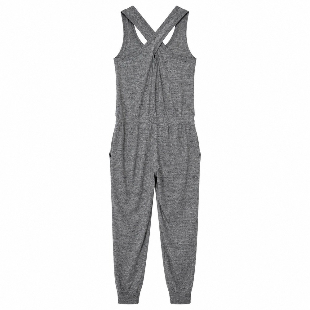 NIKE SPORTSWEAR Gym Vintage Romper Jumpsuit Heather Gray 929172-091 Womens L - Picture 3 of 16
